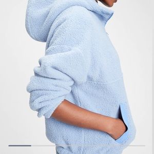 Gap Sherpa Half-zip Hoodie-NWOT